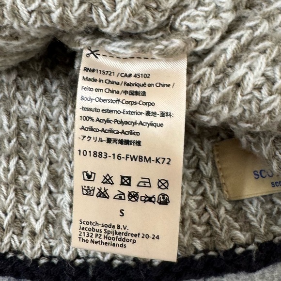 Scotch & Soda Knit Badge Winter Hat, Size S - Picture 5 of 5